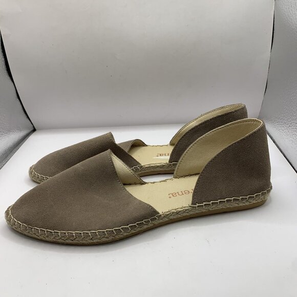 Macarena Flats Women's EU 40 US 9 Tan Suede Slip On Espadrille Shoes - Picture 4 of 9